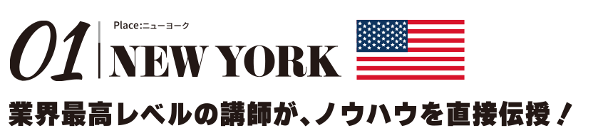 海外研修|ニューヨーク<業界最高レベルの講師がノウハウを直越伝授!